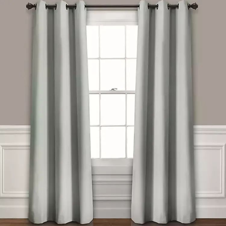 Kirklands Home Curtains & Drapes|Light Blackout Curtain Panel Set, 108 in. Gray