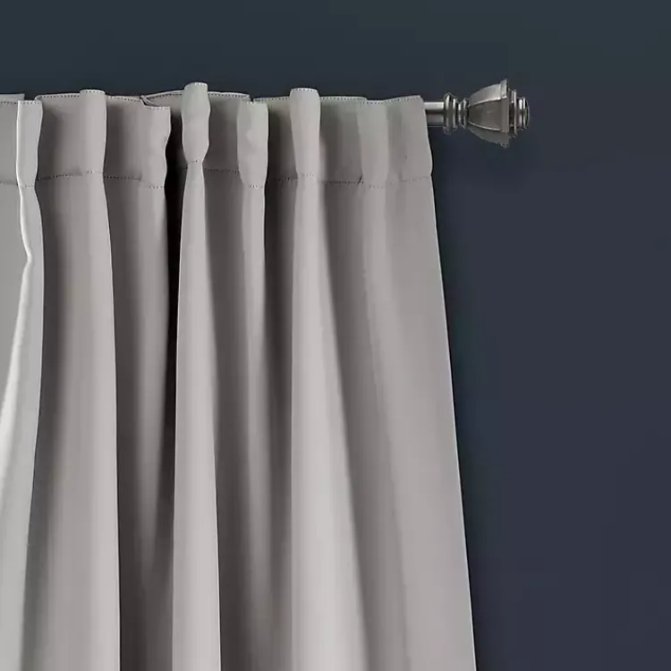 Kirklands Home Curtains & Drapes|Light Blackout Curtain Panel Set, 84 in. Gray