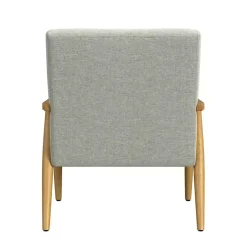 Kirklands Home Accent Chairs|Light Button Tufted Accent Chair Gray