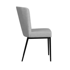 Kirklands Home Dining Chairs|Light Channel Back Dining Chairs, Set of 2 Gray