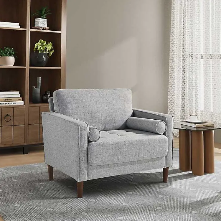 Kirklands Home Accent Chairs|Light Chelsea Accent Chair Gray