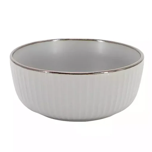 Kirklands Home Dinnerware|Light Leo Stoneware 16-pc. Dinnerware Set Gray