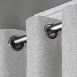 Kirklands Home Curtains & Drapes|Light Lila Curtain Panel Set, 84 in. Gray