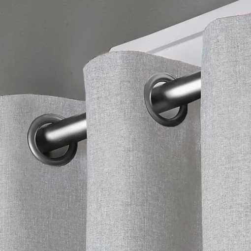 Kirklands Home Curtains & Drapes|Light Lila Curtain Panel Set, 84 in. Gray