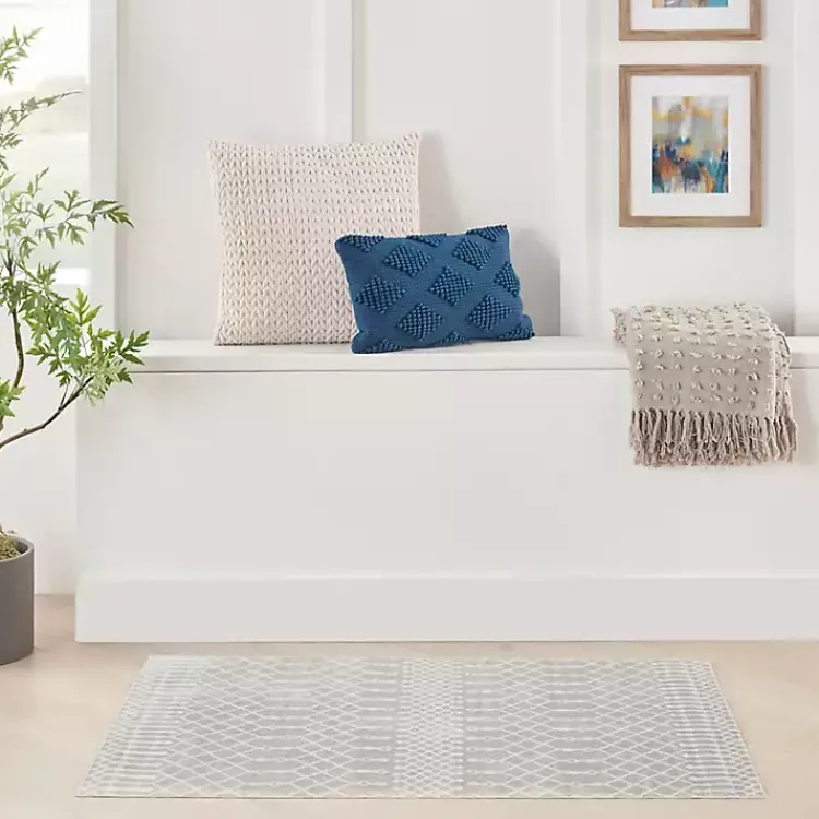 Kirklands Home Area Rugs|Light Moroccan Washable Area Rug, 4x6 Gray