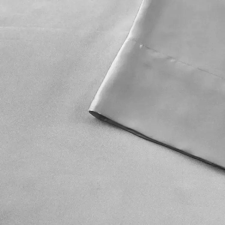 Kirklands Home Bed Sheets|Light Satin 6-pc. Full Sheet Set Gray