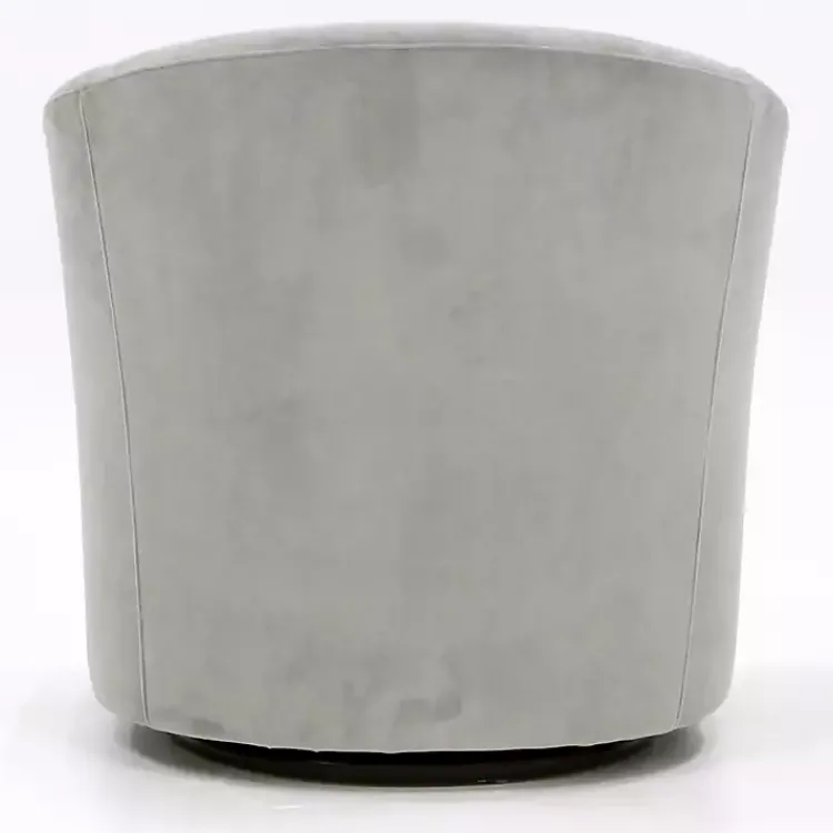 Kirklands Home Accent Chairs|Light Swivel Barrel Accent Chair Gray