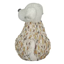 Kirklands Home Garden Statues|Light Textured Dog Statue Gray
