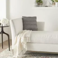 Online Light Textured Stripes Pillow Pillows