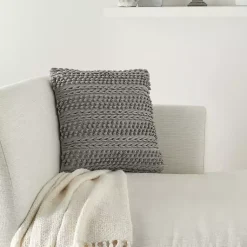 Online Light Textured Stripes Pillow Pillows