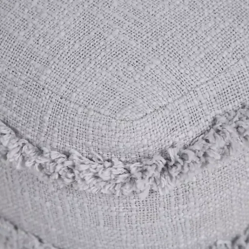 New Light Tufted Stripe Cotton Square Pouf Poufs & Floor Cushions