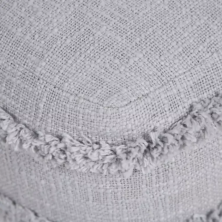 New Light Tufted Stripe Cotton Square Pouf Poufs & Floor Cushions