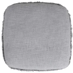 New Light Tufted Stripe Cotton Square Pouf Poufs & Floor Cushions