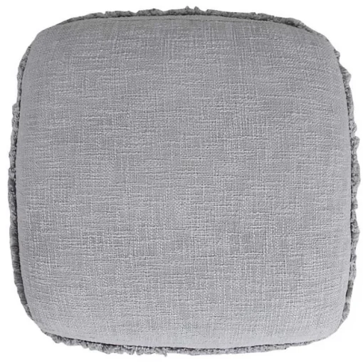 New Light Tufted Stripe Cotton Square Pouf Poufs & Floor Cushions