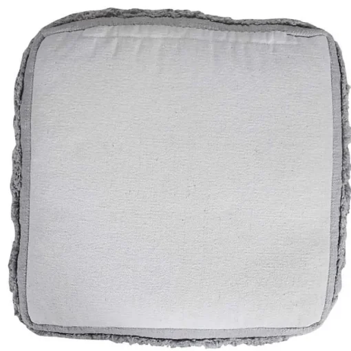 New Light Tufted Stripe Cotton Square Pouf Poufs & Floor Cushions
