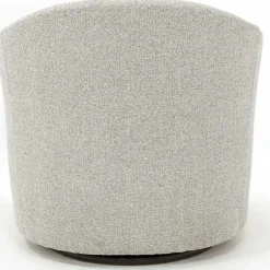 Kirklands Home Accent Chairs|Light Tufted Swivel Barrel Accent Chair Gray