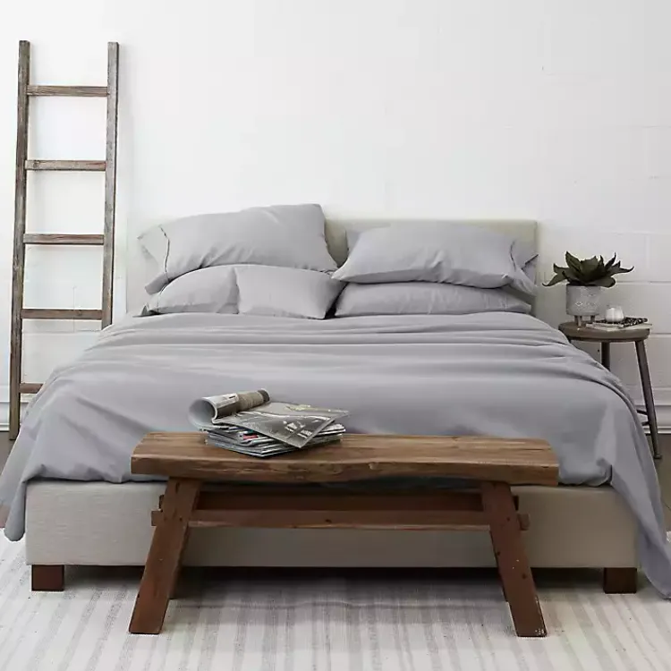 Kirklands Home Bed Sheets|Light Ultra Soft 6-pc. Full Sheet Set Gray