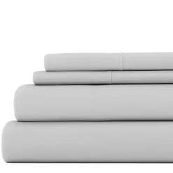 Kirklands Home Bed Sheets|Light Ultra Soft 4-pc. Full Sheet Set Gray