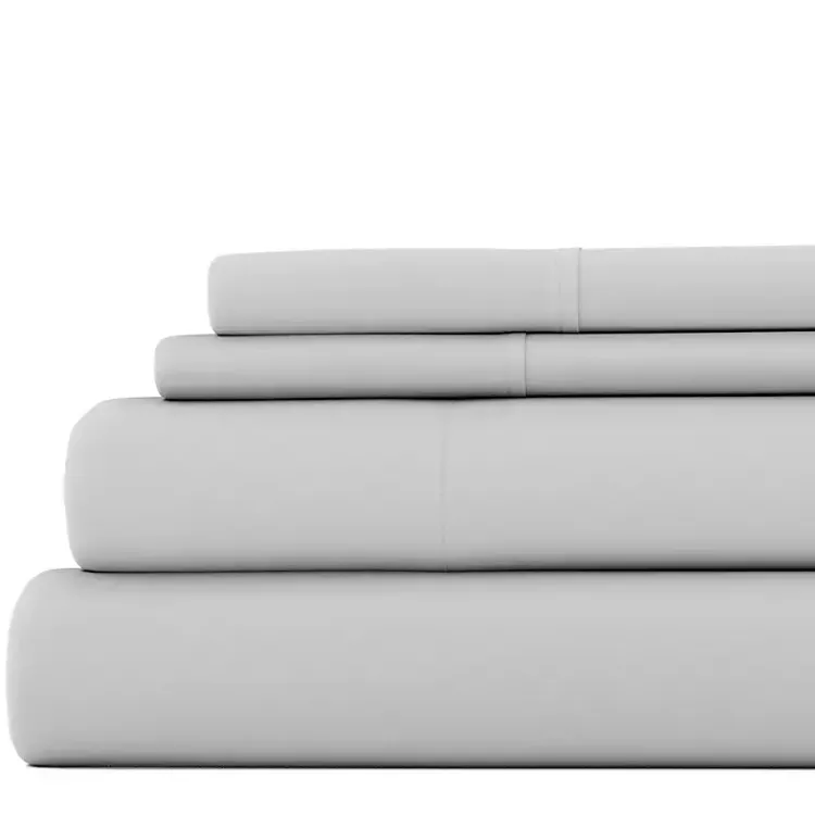 Kirklands Home Bed Sheets|Light Ultra Soft 4-pc. Full Sheet Set Gray
