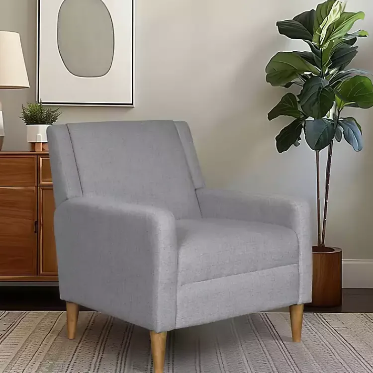 Kirklands Home Accent Chairs|Light Upholstered Juno Accent Chair Gray