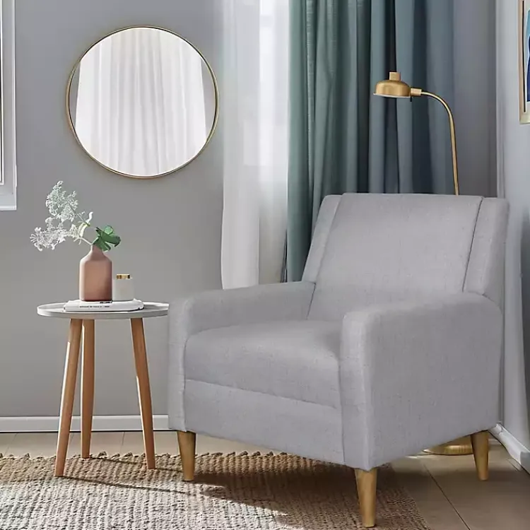 Kirklands Home Accent Chairs|Light Upholstered Juno Accent Chair Gray