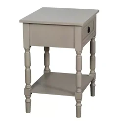 Kirklands Home Accent & End Tables|Light Wood Barrett Accent Table Gray