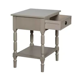 Kirklands Home Accent & End Tables|Light Wood Barrett Accent Table Gray