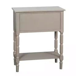 Kirklands Home Console Tables|Light Wood 4-Drawer Barrett Console Table Gray