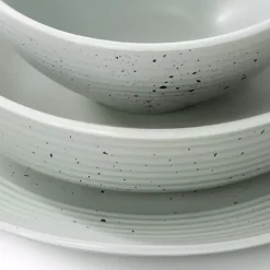 Kirklands Home Dinnerware|Light Emilia Stoneware 16-pc. Dinnerware Set Green