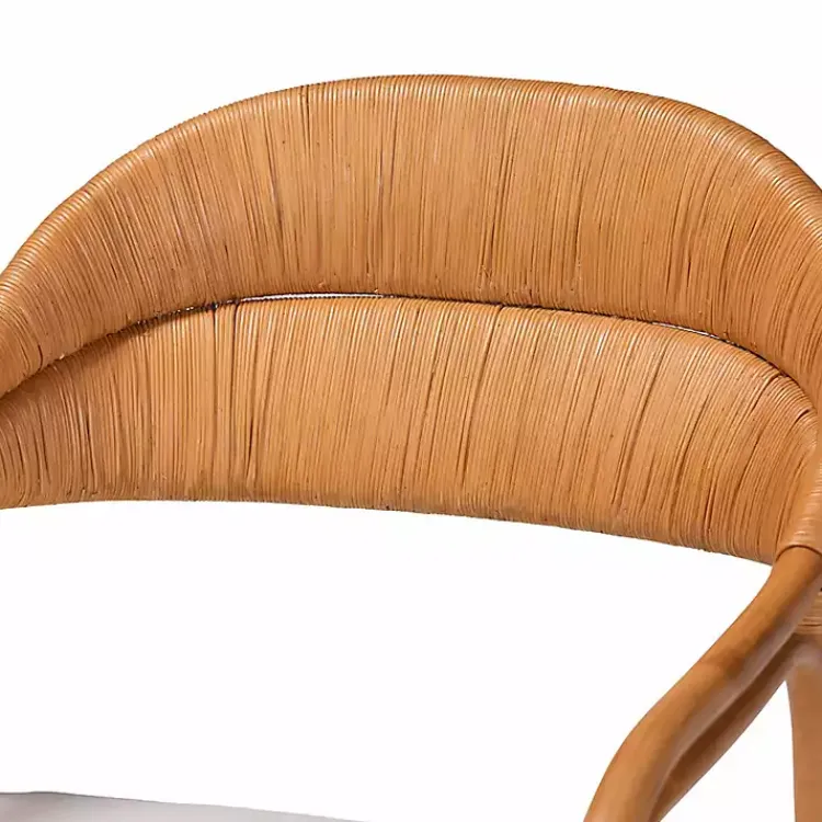 Kirklands Home Accent Chairs|Light Honey Rattan Marisa Accent Chair Ivory