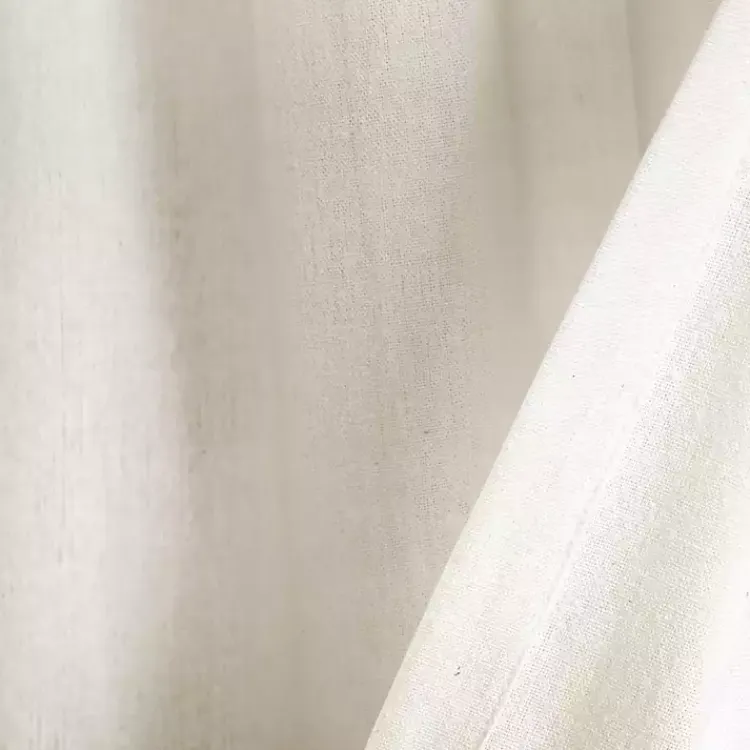 Kirklands Home Curtains & Drapes|Light Linen Lace Curtain Valance Ivory