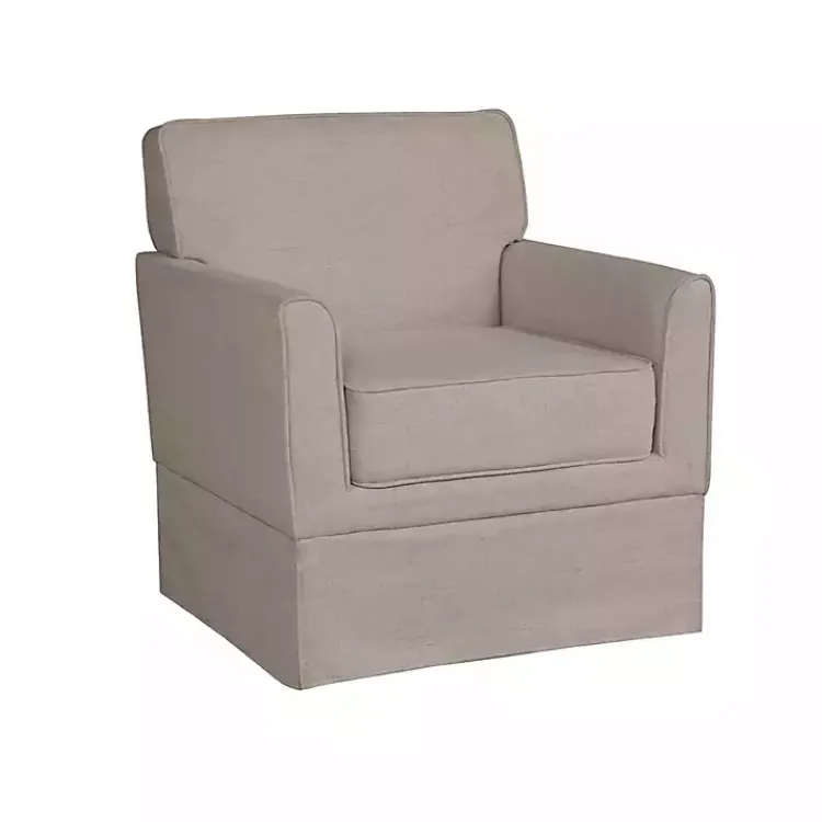 Kirklands Home Accent Chairs|Light Taupe Slipcover Armchair Tan