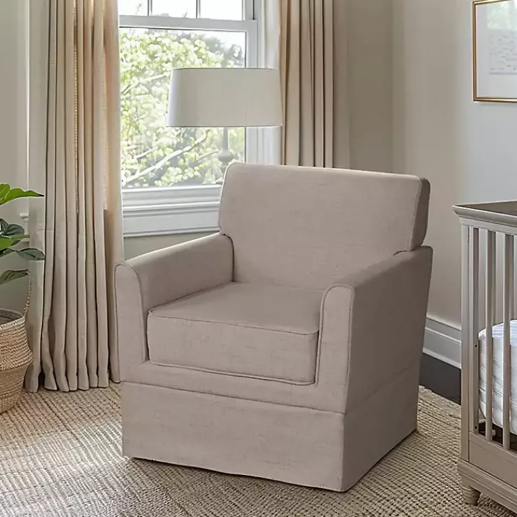Kirklands Home Accent Chairs|Light Taupe Slipcover Armchair Tan