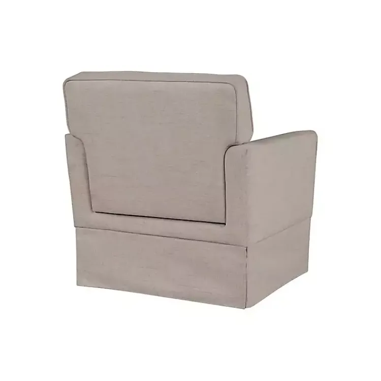 Kirklands Home Accent Chairs|Light Taupe Slipcover Armchair Tan