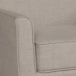 Kirklands Home Accent Chairs|Light Taupe Slipcover Armchair Tan