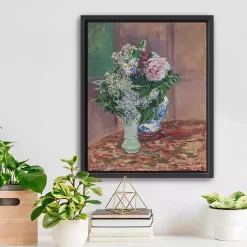 Kirklands Home Canvas Art|Lilacs and Peonies Framed Canvas Art Print