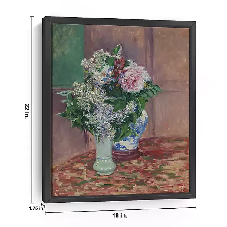 Kirklands Home Canvas Art|Lilacs and Peonies Framed Canvas Art Print