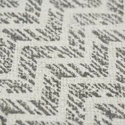 Kirklands Home Area Rugs|Lilia Gray Geo Stripe Flatweave Runner, 2x8