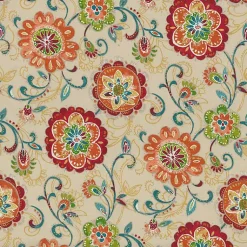 Kirklands Home Outdoor Cushions & Pillows|Lily Paisley Tufted Outdoor Seat Cushion, Set of 2