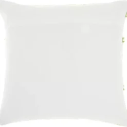 Kirklands Home Outdoor Cushions & Pillows|Lime Woven Stripe Reversible Outdoor Square Pillow