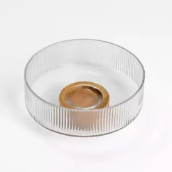 Kirklands Home Serving & Entertaining|Linear Glass Serving Bowl