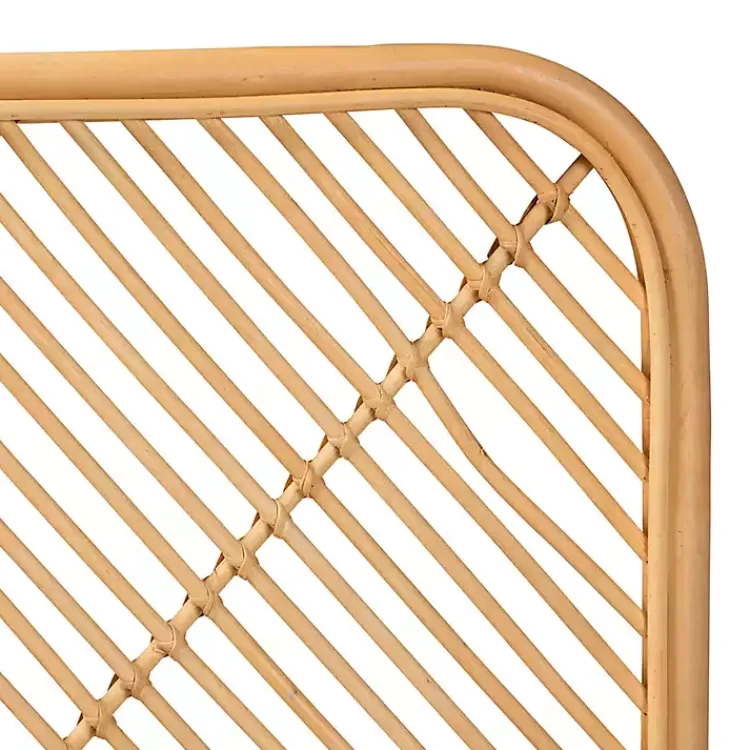 Kirklands Home Beds & Headboards|Linear Rat Wall Mounted Queen Headboard Tan