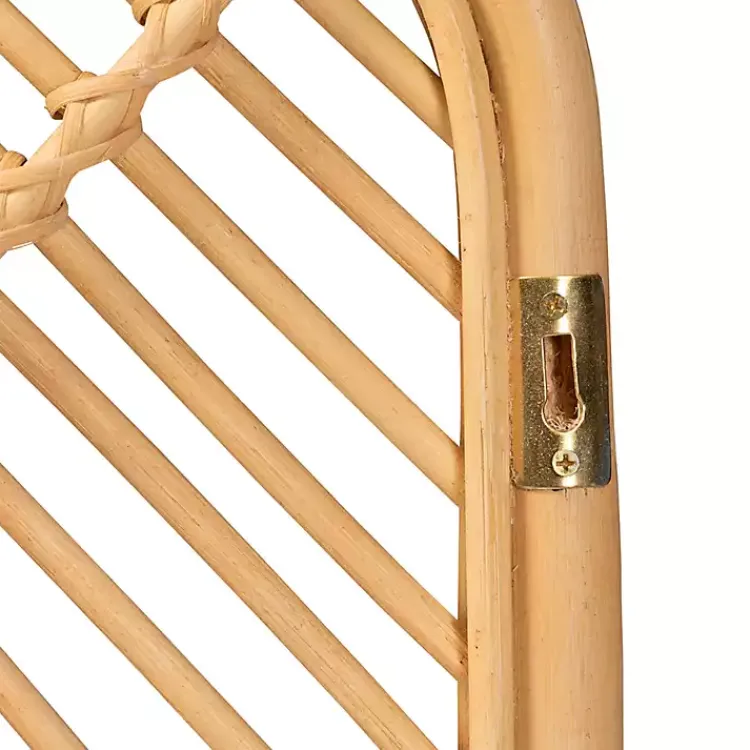 Kirklands Home Beds & Headboards|Linear Rat Wall Mounted Queen Headboard Tan