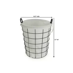 Best Lined Wire Basket with Handles Baskets & Boxes