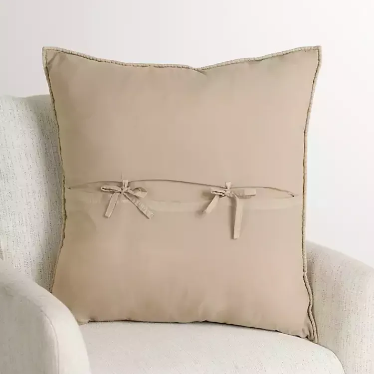 Linen Quilted Santa Monica Pillow Pillows