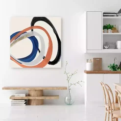 Kirklands Home Canvas Art|Linked Up Abstract Canvas Art Print, 40x40 in.