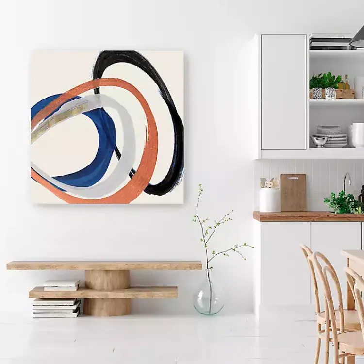 Kirklands Home Canvas Art|Linked Up Abstract Canvas Art Print, 40x40 in.