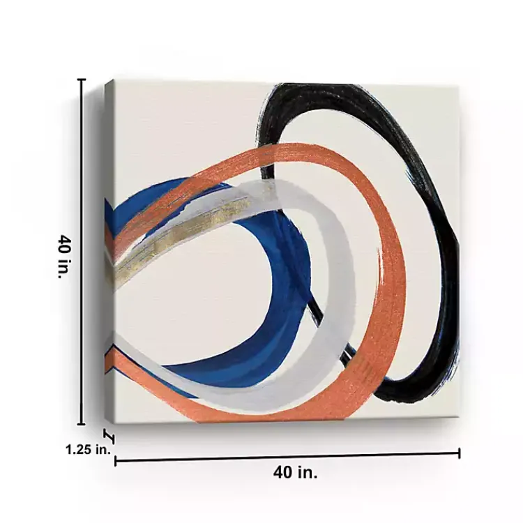 Kirklands Home Canvas Art|Linked Up Abstract Canvas Art Print, 40x40 in.