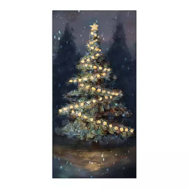 Sale Lit Up Christmas Tree Canvas Art Print Christmas Art & Wall Decor