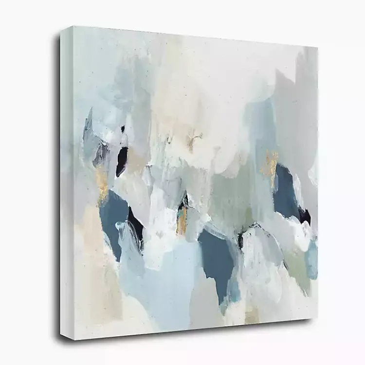 Kirklands Home Canvas Art|Little Talks II Giclee Canvas Art Print, 30x30 in. Blue